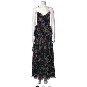 Fame & Partners floral print long dress